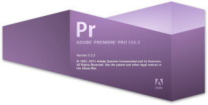 Adobe Premiere Pro splash graphic